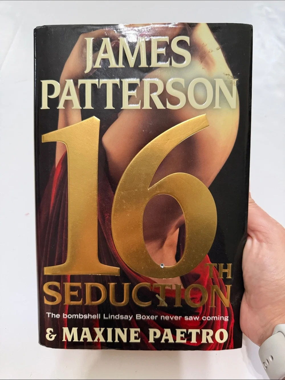 James Patterson 16th Seduction Hardcover - Black & Gold Cover